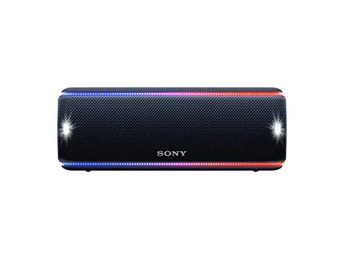 Sony SRS-XB31 Altoparlante Wireless Portatile, Extra Bass, Bluetooth, NFC, Resistente all'Acqua IP67, Batteria 24 ore, Funzione Live, Nero