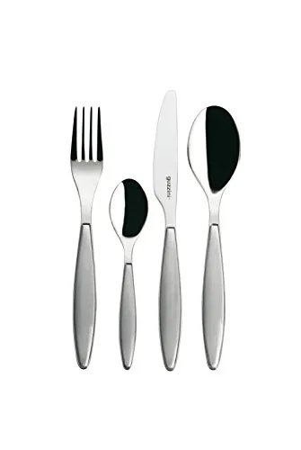 Guzzini Set 24 Posate Feeling, Grigio Cielo, 15.8 x 7.5 x h25.5 cm