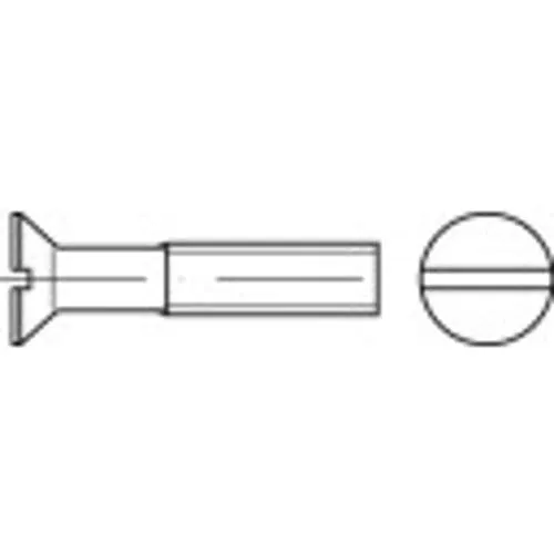 Viti svasate M3 35 mm Intaglio DIN 963 Acciaio galvanizzato zinco 200 pz. TOOLCRAFT 134159