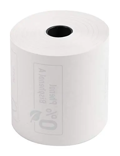 Exacompta 43347E Scatola da 10 bobine per scontrini e carta di credito 57mm x 60 mm Carta termica 55 g/m² senza fenolo. Bianco