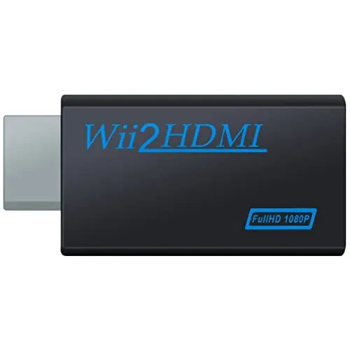 hdmi adattatore console convertitore video Full HD 1080P/720P con porta e uscita audio da 3,5 mm Adatto per Nintendo wii u, giochi, connettori, monitor TV e proiettori