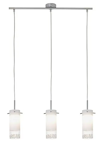 Briloner Leuchten 4289-038 A +, Lampadario LED, Sospensione, 15 W, cromata, 120 x 70 x 120 cm