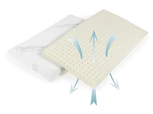 GIU.NE® Cuscino Per Bambino Memory Foam Nuova Generazione 100% Lavabile Antisoffoco Di Sicurezza Per Culla E Lettino Ipoallergenico Colore Bianco 50 X 30 X 4,0 Cm (50x30x4)