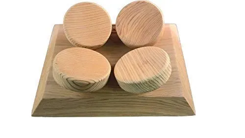 SudoreWell® - Poggiatesta rettangolare per sauna a 4 punti, di HaLu + 10 g di cristalli al mentolo
