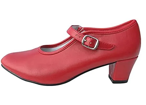 Costumizate - Scarpe da ballo Flamenco con diverse taglie da bambina a donna. Rosso Size: 30 EU