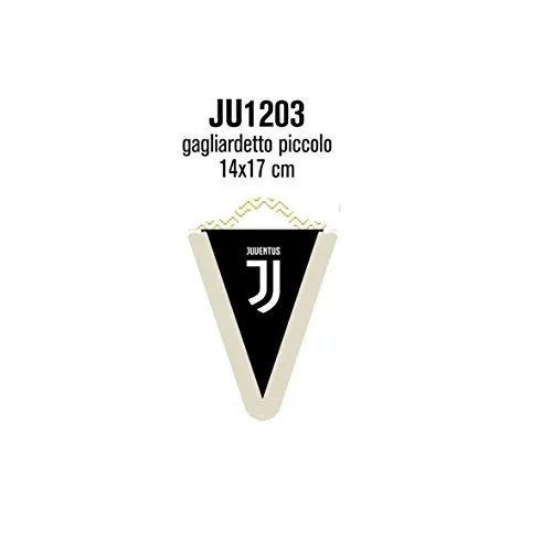 Giemme articoli promozionali - Gagliardetto Bianco Juve Juventus Cm 17X14 Ufficiale