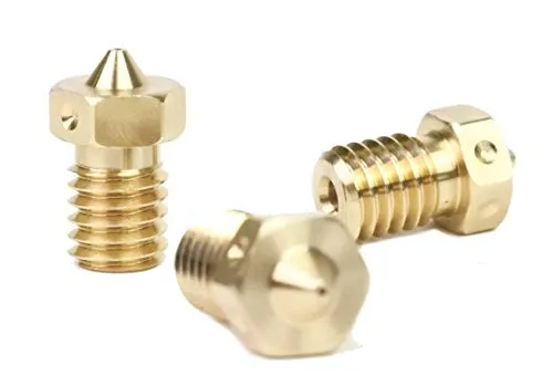 Genuine E3D Brass Nozzle Triple Pack 0.4mm, 0.6mm for V6 HotEnd 3D Printer (1.75mm, 0.6mm)