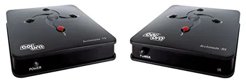 Cobra 10257 Archimede- Trasmettitore e ricevitore segnale TV 2.4 GHz, 4 canali PLL- estensore telecomando incluso