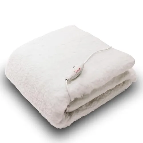 ARDES | AR415 Scaldaletto Elettrico 1 Piazza e Mezza MORPHEO - Coperta Riscaldante Temperatura Regolabile - Termocoperta 100% Pura Lana Lavabile a Mano