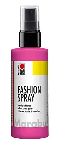 Marabu - Vernice per Stoffa con erogatore Spray, 100 ml, Colore: Rosa