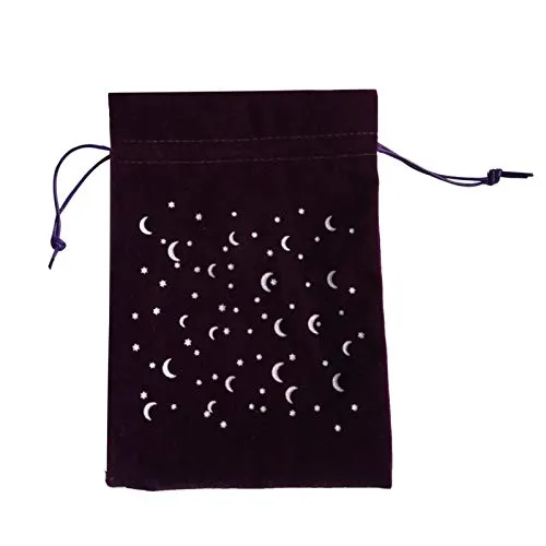 llio Star Moon Velvet Bag Saldi del Black Friday 2020 Oracle Cards Borsa Witch Divination Crystal Storage Bag