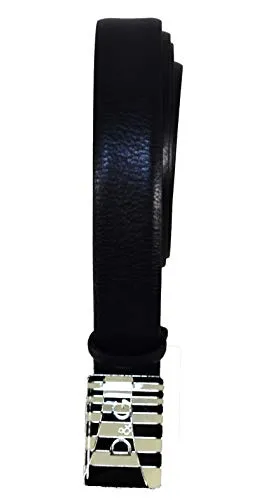 Dolce & Gabbana Cintura D&G nera fibia bianca+nero (90)