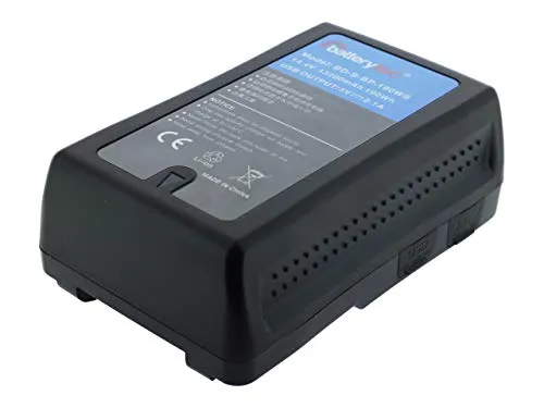 13200mAh Batterytec® Batteria sostitutiva per SONY Camcorder,SONY BP-95W, SONY HDCAM XDCAM, V-Mount, Blackmagic URSA, con uscita USB e D-Tap, luci video. [14.4V, 12 mesi di garanzia]