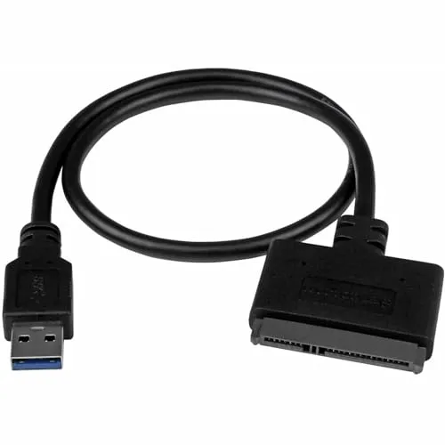 StarTech.com Cavo adattatore connettore USB 3.1 per disco rigido HDD SATA (10 Gbps) SATA III ( 6 Gbps ), Alimentato USB