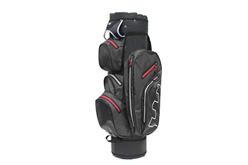 Golf Copenhagen Alma - Sacca da golf 100% impermeabile, nero - rosso