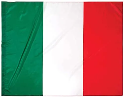 VANZOOM Bandiera Italia Italiana 90X150 Centimetri con Passante per L'Asta (Foro per Asta)