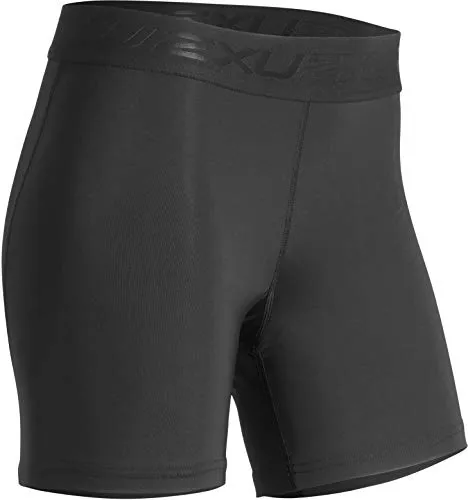 2XU Accelerate Compression - Pantaloncini da Donna, 12,7 cm, Donna, Black/Silver, X-Large