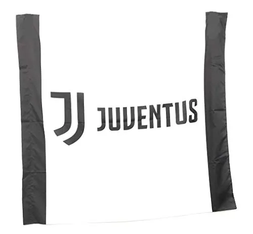 BANDIERA UFFICIALE JUVENTUS GIGANTE MISURE 140 CM X 160 CM CIRCA