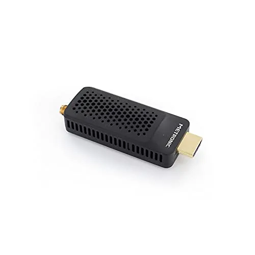 Metronic 441625 Decoder Sintonizzatore Ricevitore TDT DVB-T Compatibile DVB-T2 Dongle Stick Compatto, HEVC, EPG, Full HD 1080p, HDMI, Porta USB 2.0, tasto SOS, ricezione multi-ripetitore