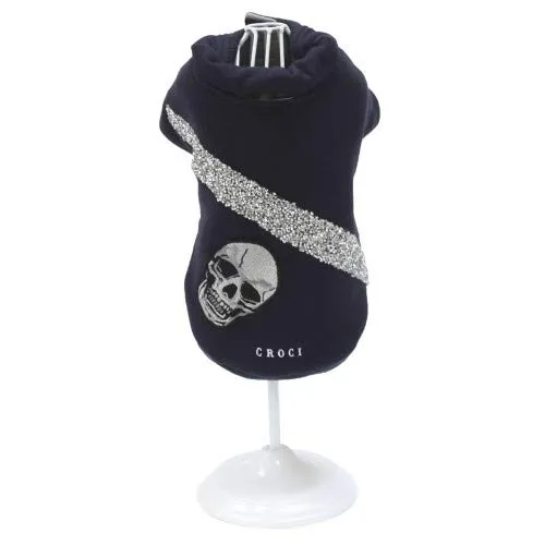 Croci Felpa per Cani Shine'N Skull Cm 40