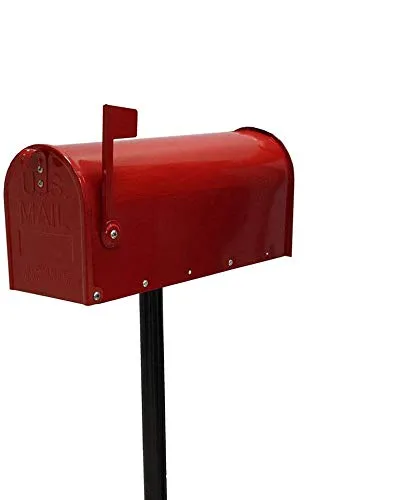 Cassetta della posta Americana topolino con supporto palo metallico cassetta postale topolino buca delle lettere US mail casella postale stile americano completa di supporto