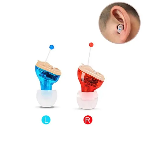 AIBAB Amplificatore Audio Invisibile, Auricolari Radio nascosti, Mini Amplificatore Audio ausiliario Digitale, Adatto per Gli Anziani Binaural