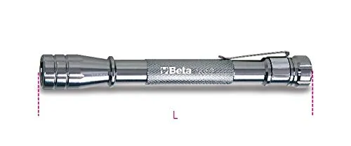 Beta Tools 18350060 TORCE Stilo Elettronica 2AAA, 145 mm