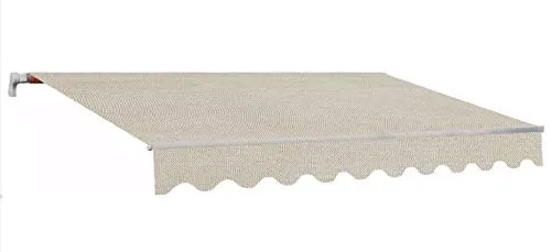 Sangiorgio Tenda da Sole Barra Quadra Braccio con Catena Colore Beige 300x200 Cm