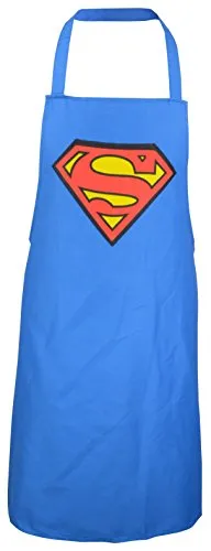 Superman Logo 0122046 Grembiule zollsuperman, plastica, Blu, 23,8 x 17,10 x 1,6 cm