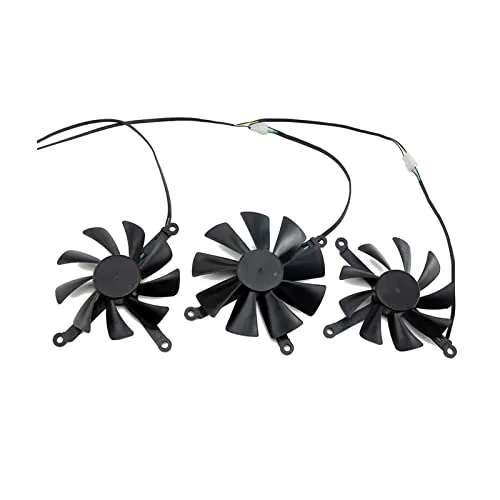 ZXCVBNM CF1015H12S Raffreddamento a 4 Pin Fan Fit for XFX Radeon RX 5700 XT 8GB Thicc III Ultra Ventola di Raffreddamento per schede grafiche