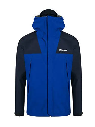 Berghaus Athunder, Giacca Impermeabile Uomo, Lapis Blue/Desert Shadow/D, M