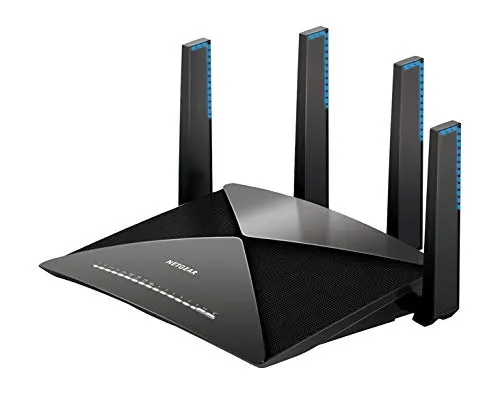 Netgear R9000 Nighthawk X10 Smart Router WiFi, Tri-band AD7200 (7.2 Gbps), Streaming Video 4K Ottimizzato, Gestione da Smartphone e Tablet, Funziona con Alexa