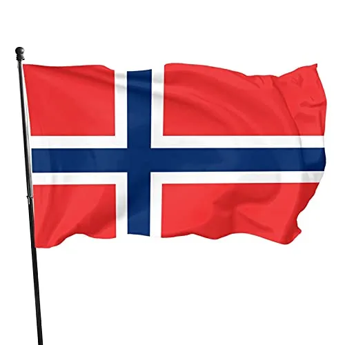 Bandiera della Norvegia Breeze Bandiera, 9 x 1,5 m, in poliestere, con occhielli per giardino, cortile, decorazione per interni ed esterni
