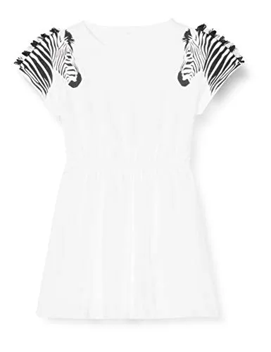 Name It NMFJABALIS SS Tunic Camicetta Lunga, Bianco, 86 cm Bambina