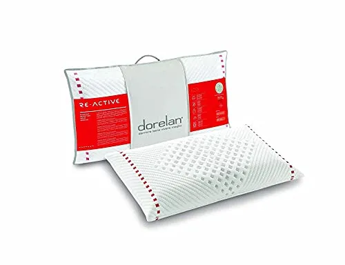 Dorelan Cuscino ReActive (40x70, 13 cm di altezza) in Myform Air, elevata traspirazione, elimina tensioni e infiammazioni dei muscoli della fascia cervicale, sostegno medium