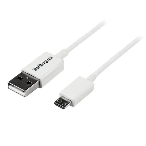 StarTech.com USBPAUB50CMW Cavo Micro USB, A a Micro B, 0.5 m, Bianco