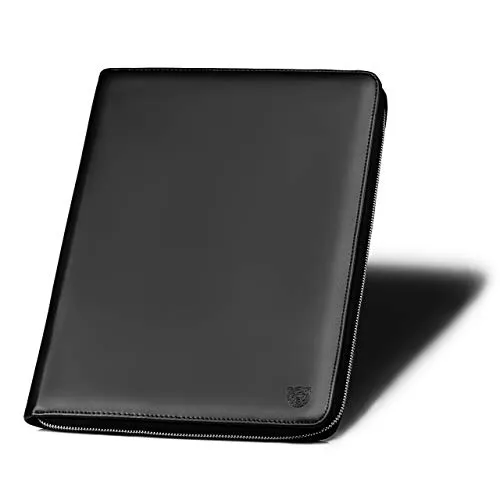 Wldoho® Business - Cartella portadocumenti A4 "Buhiri" I con chiusura lampo, custodia per laptop, organizer in pelle PU, portablocco