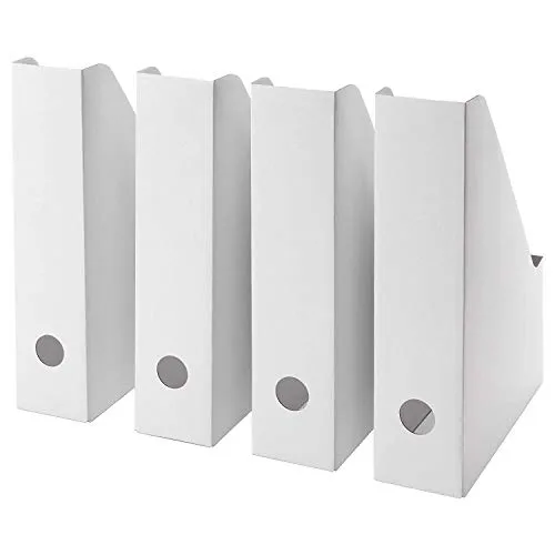 Ikea Fluns - Portadocumenti e riviste da scrivania, colore: bianco, organizzatore per carte e documenti, da Lizzy Outlet Set di 20 pack of 20