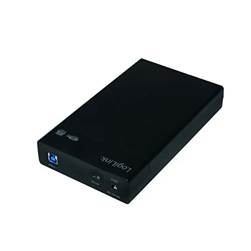 LogiLink UA0276 - Custodia Protettiva USB 3.0 per Hard Disk SATA da 88,9 cm (3,5"), Colore: Nero