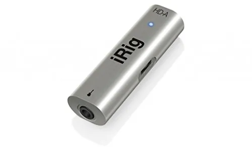 IK Multimedia iRig HD Interfaccia USB per Chitarra o Basso per Android, Nero