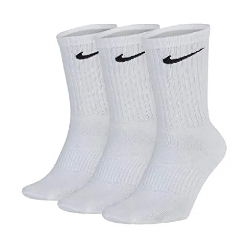 Nike Lightweight Crew - Calze da allenamento, confezione da 3 bianco S