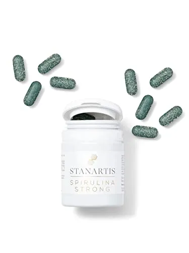 Spirulina Strong - Integratore Naturale Dimagrante - 30 Compresse Dimagranti - Maxi dosi: 500 mg Alga Spirulina e 500 mg Garcinia Cambogia - Stanartis