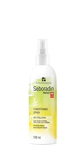 Seboradin Protect Spray anti inquinanti, Disintossicazione per capelli, Protezione solare e colorante con estratti di carciofo e amaranto, 100 ml