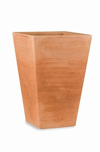 Vaso quadrato in resina"Giglio" 80 cm.
