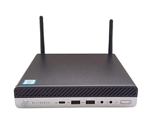 HP EliteDesk 800 G3 Desktop Mini i5 6500T da 3,1 GHz, 8 GB DDR4, unità a stato solido da 512 GB, Wireless 11ac e Bluetooth 4.2 con doppia antenna migliorata, Windows 10 Pro - Scatola semplice