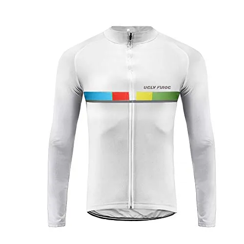 Uglyfrog Vello Magliette Termico Jersey Mountain Bike Uomo Manica Lunga Camicia Top Abbigliamento Ciclismo Caldo Autunno Style ZRMX04F