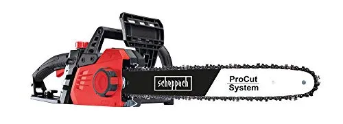 Scheppach CSE2600 Electric Chainsaw | 2400W | Procut Chain and Guide 45.5 cm | Automatic Chain Lubrication | Integrated Chain Brake | Guide Case Included | Lightweight and Compact