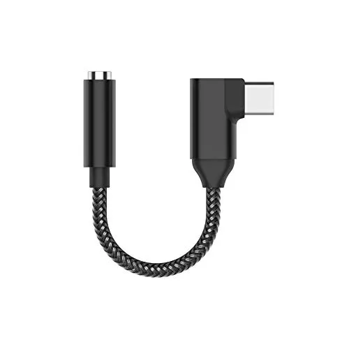 Rpanle Adattatore USB C a Jack 3.5 mm, Adattatore Jack USB C Audio Aux in Kevlar Tessuto, con DAC Chipset, per iPad PRO 2018, Huawei P20 P30 PRO/Mate 20 PRO, Xiaomi, Samsung