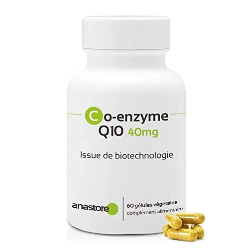 Coenzima Q10 * 40 mg / 60 capsule * Purezza garantita (Ottenuta mediante fermentazione naturale)