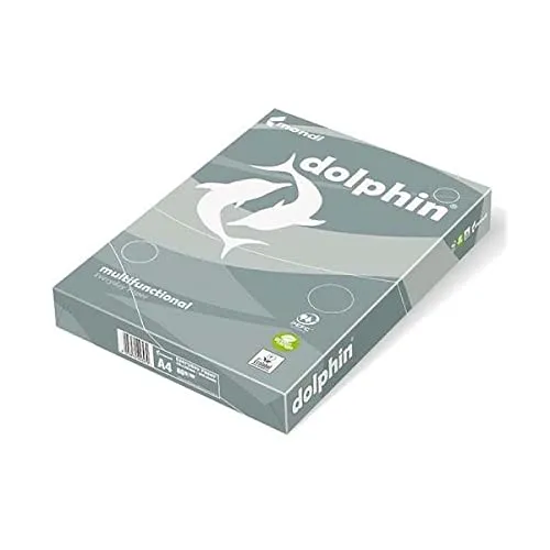Mondi Dolphin - Carta Fotocopie, 80 gr, Stampa Laser e Inkjet, Bianco, A4 (210 x 297 mm), 500 Fogli